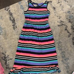 Circo Multicolor Striped Casual Girl’s Dress Size Large